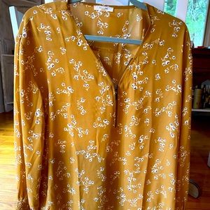 Maurices yellow flower dress top